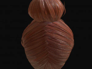 woman hairstyle 3D Model
