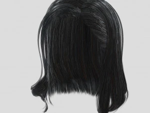 woman hairstyle 3D Model