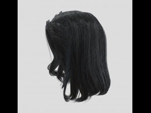 woman hairstyle 3D Model