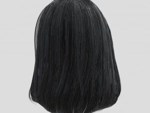 woman hairstyle 3D Model