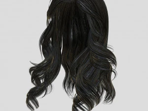woman hairstyle 3D Model