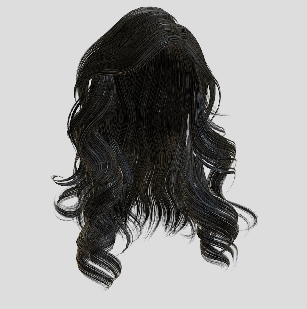 Fashion Model Long Wavy Hair- White - Roblox