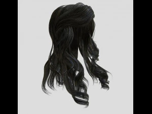 woman hairstyle 3D Model