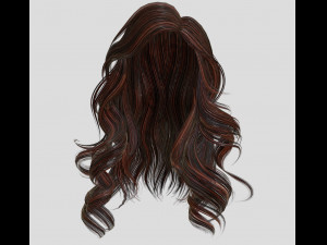 woman hairstyle 3D 模型