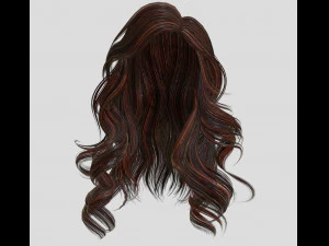 woman hairstyle 3D Model