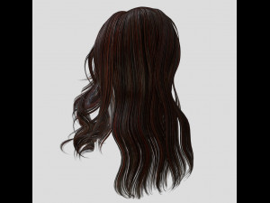 woman hairstyle 3D 模型