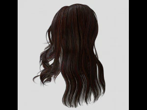 woman hairstyle 3D Model