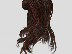 woman hairstyle 3D 模型