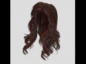 woman hairstyle 3D 模型