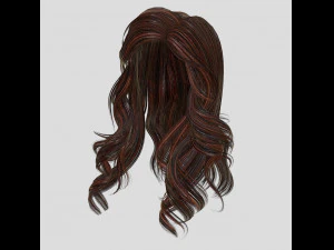 woman hairstyle 3D Model