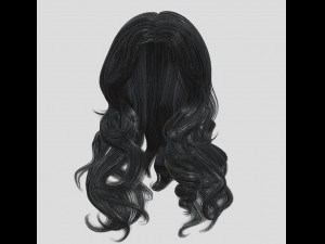 woman hairstyle Modello 3D