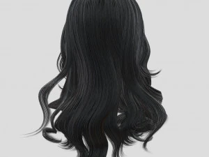 woman hairstyle 3D Model