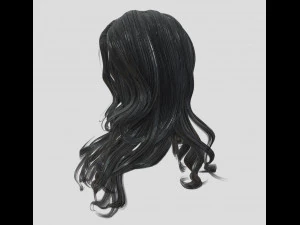 woman hairstyle 3D Model