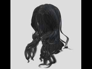 woman hairstyle Modello 3D