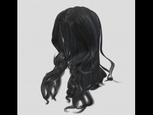 woman hairstyle 3D Model