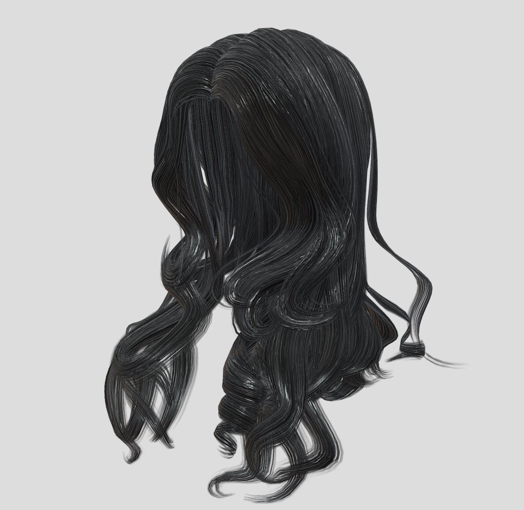 Hair 3d model