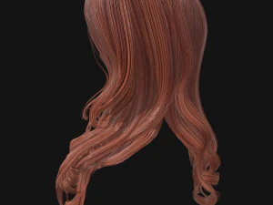 woman hairstyle 3D Model