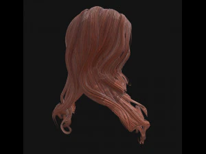 woman hairstyle 3D Model