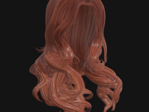woman hairstyle 3D 모델