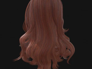 woman hairstyle 3D Model