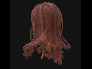 woman hairstyle 3D 모델
