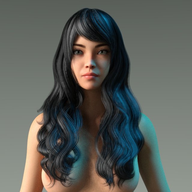 woman hairstyle Modèle 3D .c4d .max .obj .3ds .fbx .stl .blend