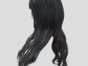 woman hairstyle 3D Model