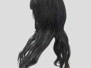 woman hairstyle 3D Model