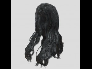 woman hairstyle 3D Model