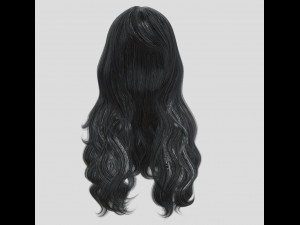 woman hairstyle 3D Model