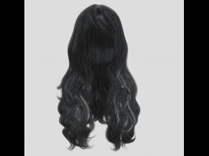 woman hairstyle 3D Model