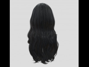 woman hairstyle 3D Model