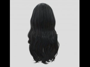woman hairstyle 3D Model