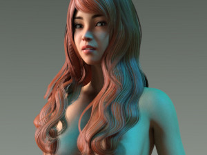 woman hairstyle 3Dモデル