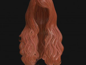 woman hairstyle 3D Model