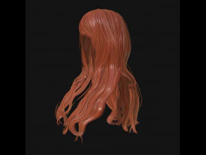 woman hairstyle 3D Model
