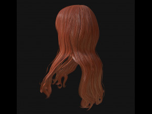 woman hairstyle 3D मॉडल