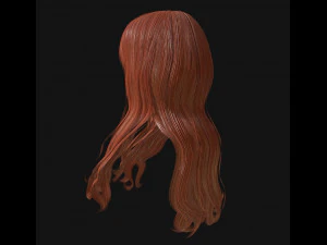 woman hairstyle 3D Model