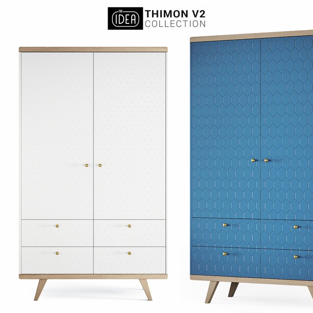 the idea thimon v2 cabinet with drawers 3D 모델 .c4d .max .obj .3ds .fbx .stl .blend 