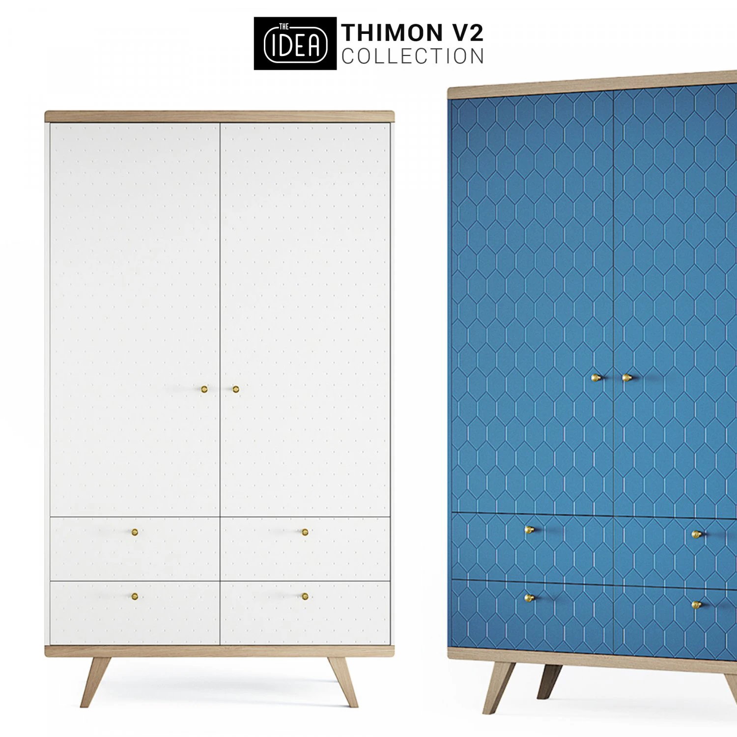 the idea thimon v2 cabinet with drawers 3D Model .c4d .max .obj .3ds .fbx .stl .blend