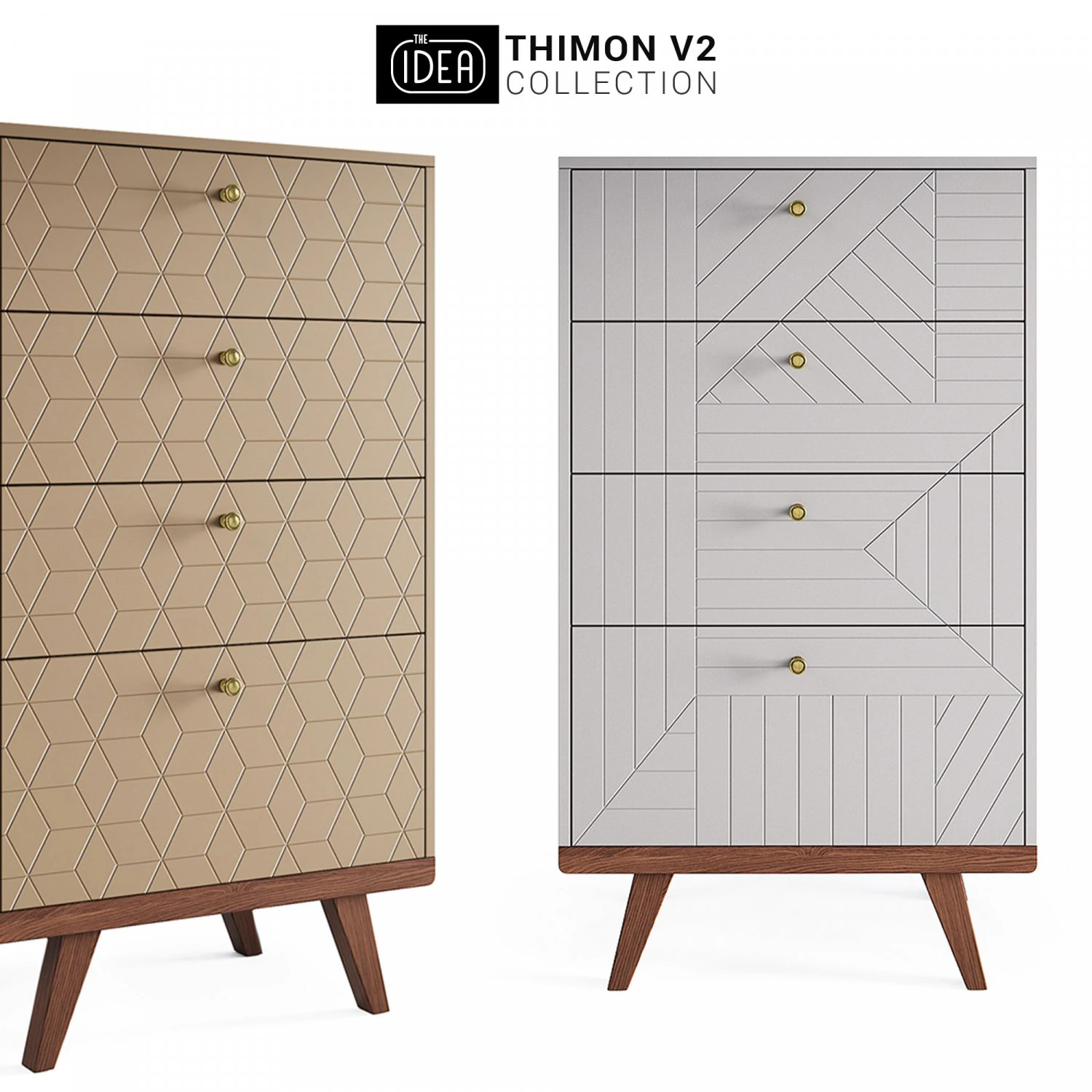 the idea thinon v2 chest of drawers high 3D Model .c4d .max .obj .3ds .fbx .stl .blend 
