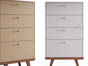 the idea thinon v2 chest of drawers high Modelo 3D