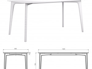 dining table from floyd Modèle 3D