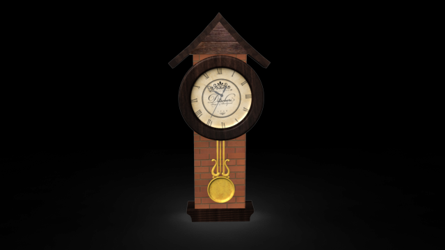 wallclock 3D Model .c4d .max .obj .3ds .fbx .stl .blend 