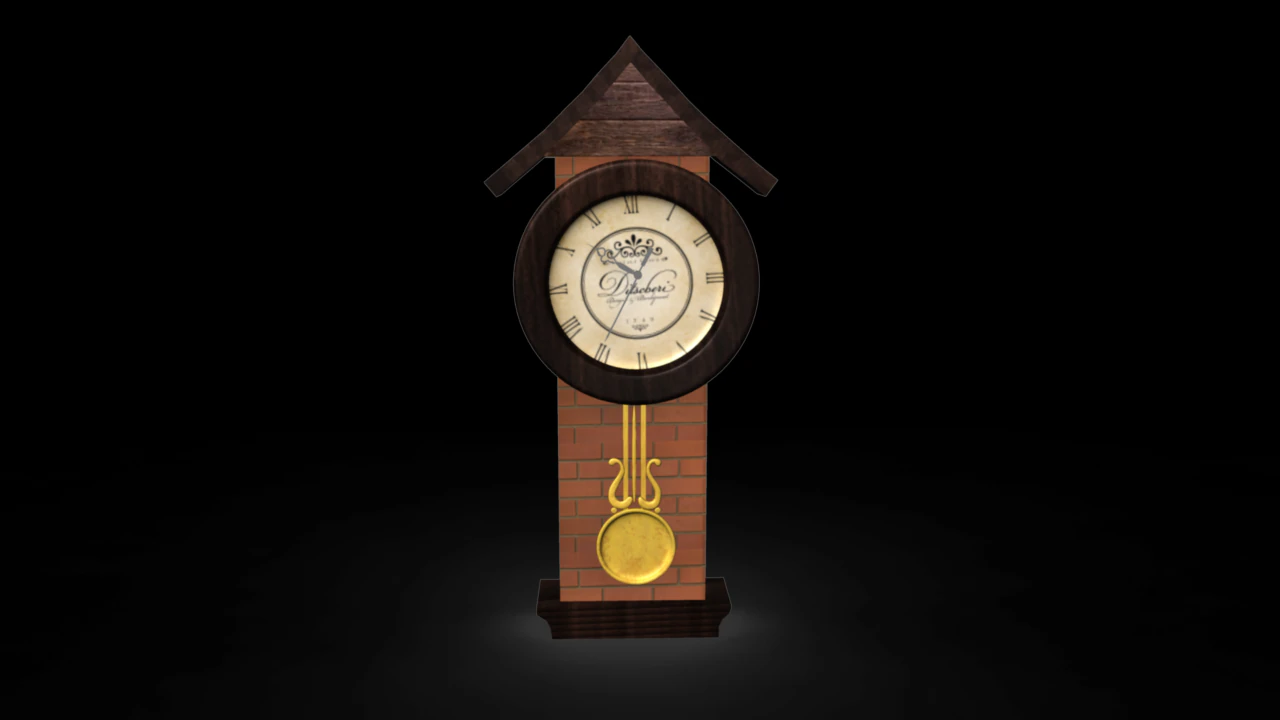wallclock 3D Model .c4d .max .obj .3ds .fbx .stl .blend
