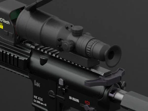 assault rifle hk416 3D Model