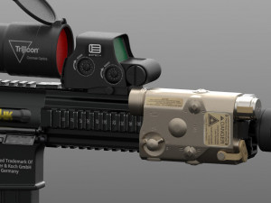 assault rifle hk416 3D Model
