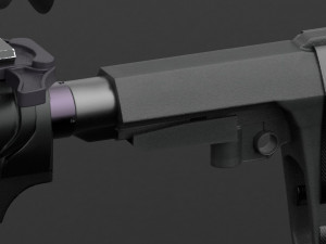 assault rifle hk416 3D Model