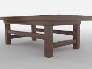 modern coffee table 3D 模型