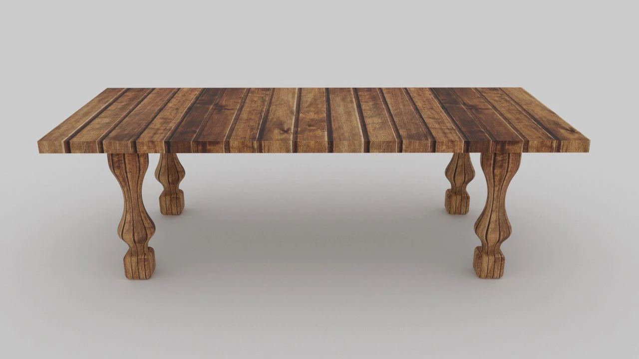 mesa de centro cl&aacute;sica antigua Modelo 3D .c4d .max .obj .3ds .fbx .stl .blend 